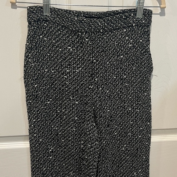 Zara black and white wide leg trouser pants size XS NWT - Picture 2 of 9